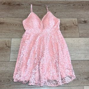 NWT Pink Lace Dress